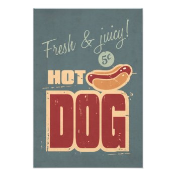 Hot Dog Photo Print by CaptainScratch at Zazzle
