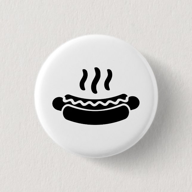 'Hot Dog' Pictogram Button (Front)
