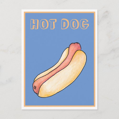Hot dog postcard