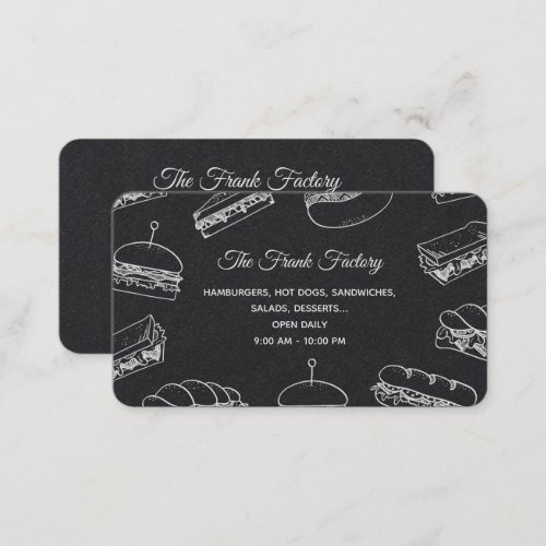 Hot Dog Premium Business Card