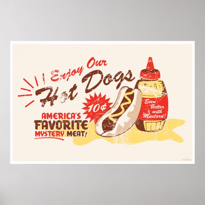 Hot Dog print | Zazzle.com