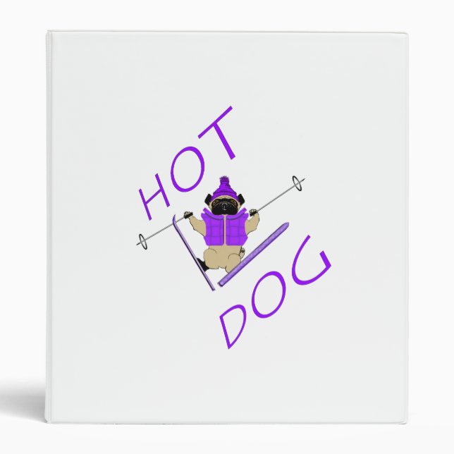 Hot Dog Pug Binder (Front)