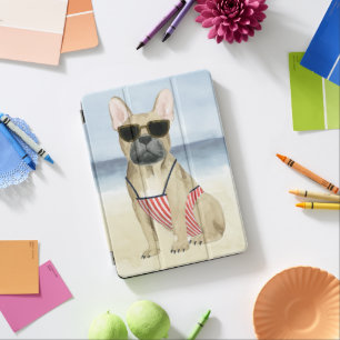 Hot Dog Puppy In Sunglasses At The Beach iPad Pro Cover