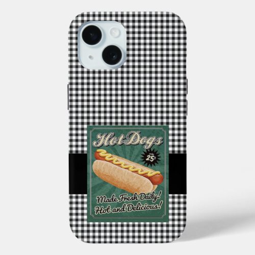 Hot Dog Retro iPhone 15 Case