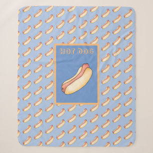 Hot dog sherpa blanket