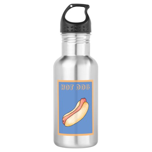 Hot dog stainless steel water bottle