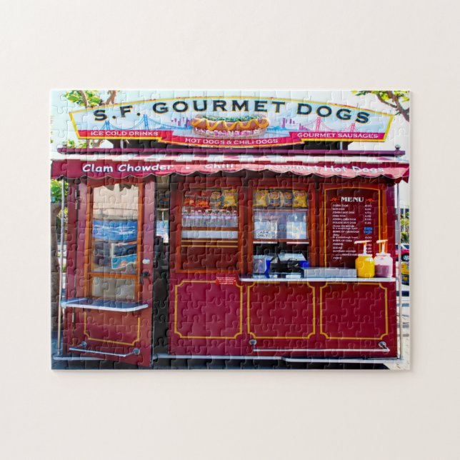 Hot Dog Stand California. Jigsaw Puzzle (Horizontal)