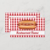 Hot Dog Stand Or Fast Food Diner Restaurant Business Card (Front/Back)