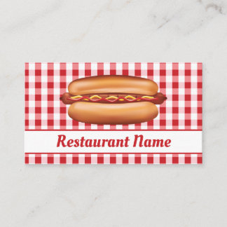 Hot Dog Stand Or Fast Food Diner Restaurant Business Card