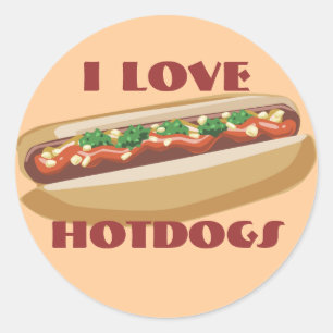 Hot Dog Stickers