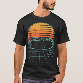 Hot Dog Sunset Retro Hotdog Sausage Frankfurter Wi T-Shirt