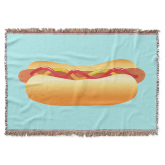 Hot Dog Throw Blanket