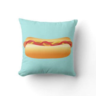 Hot Dog Throw Pillow