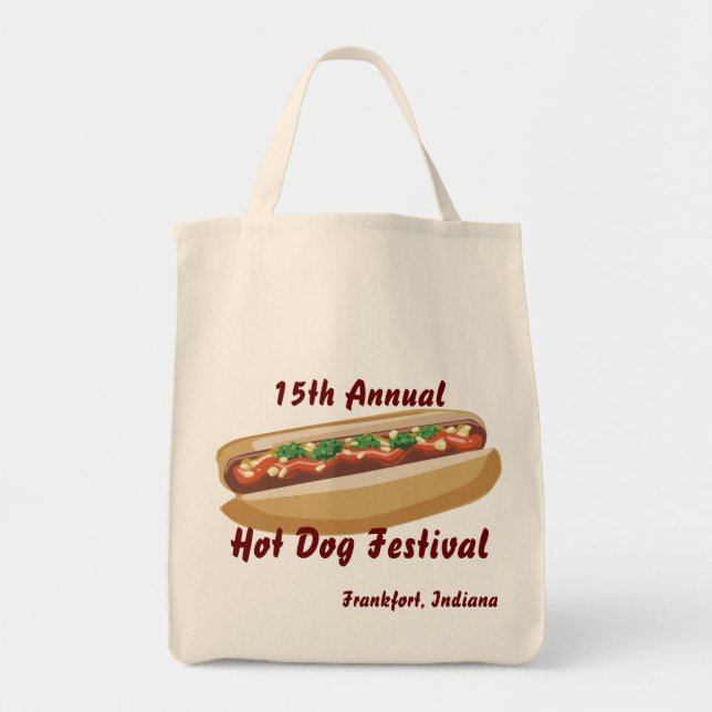 Hot Dog Tote Bag (Front)