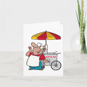 Hot Dog Vendor Card