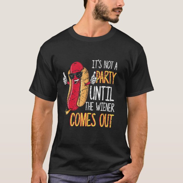 Hot Dog  Vintage Grilling T-Shirt (Front)