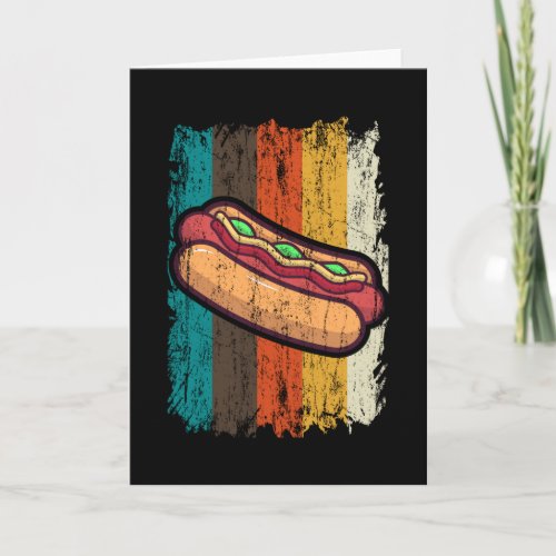 HOT DOG VINTAGE Hot Dog Eating Hot Dog Card