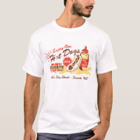 Hot Dog Vintage-Styled Tee (Personalizable)