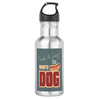 Hot Dog Water Bottle by CaptainScratch at Zazzle