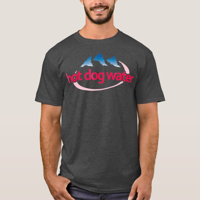 Hot Dog Water   Meme Funny Bottled Water T-Shirt (Front)