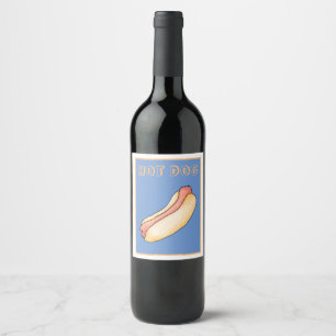 Hot dog wine label