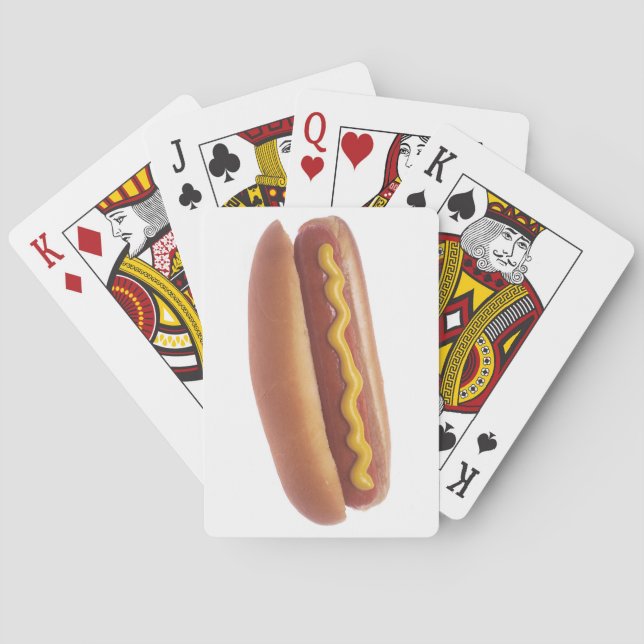 Hot Dog with Mustard Poker Cards (Back)