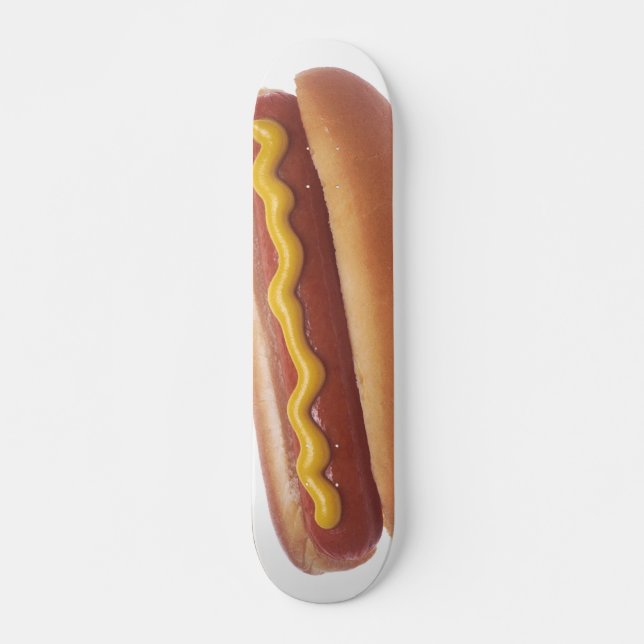 Hot Dog with Mustard Skateboard Deck (Front)