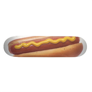 Hot Dog with Mustard Skateboard Deck