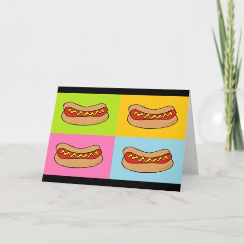 hot dogwurst birthday card