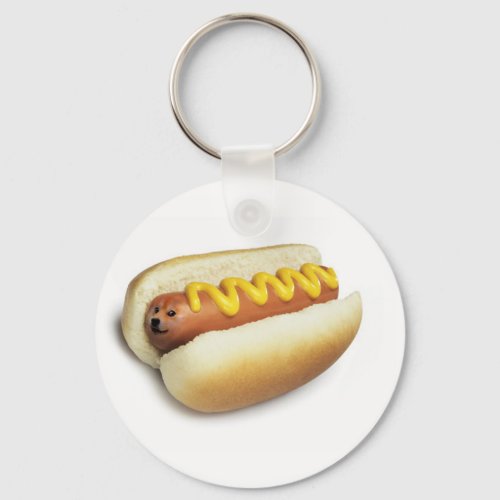 Hot Doge Meme Keychain