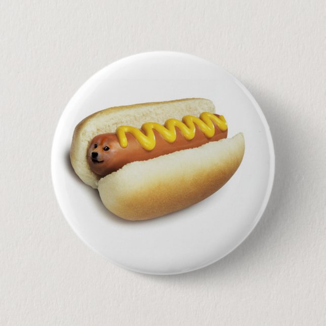 Hot Doge Meme Pinback Button (Front)