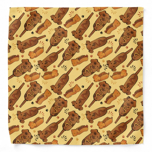 Hot Doggies Bandana (Front)