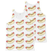 Hot Dogs All Over Tank Top (Front and Back)