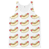 Hot Dogs All Over Tank Top (Front)
