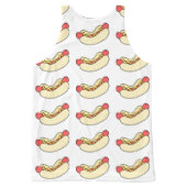 Hot Dogs All Over Tank Top (Back)