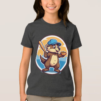 Hot Dogs and Baseball Tri-Blend Shirt