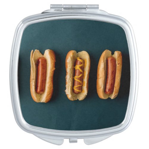 Hot Dogs and Buns Compact Mirror