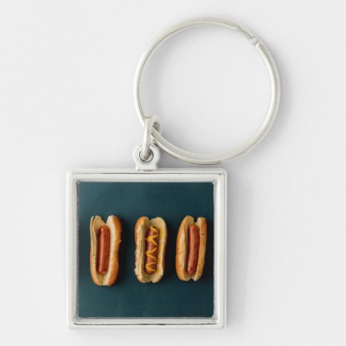 Hot Dogs and Buns Keychain