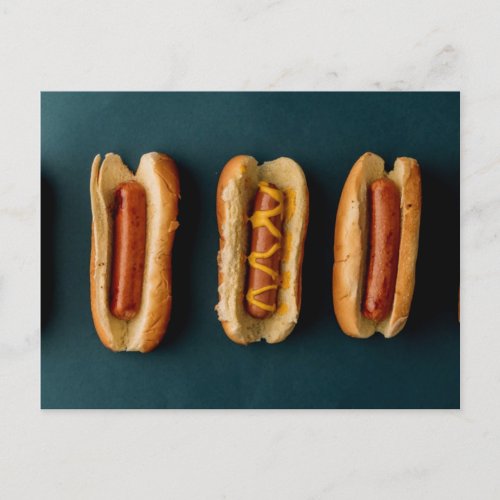 Hot Dogs and Buns Postcard