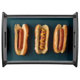 Hot Dogs and Buns Serving Tray
