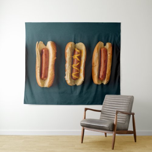 Hot Dogs and Buns Tapestry