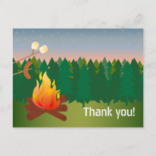 Greeting Card Blank Note Card Illustrated Card S'more of You Card Campfire Card