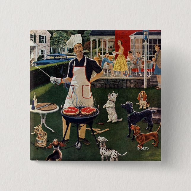 Hot Dogs Button (Front)