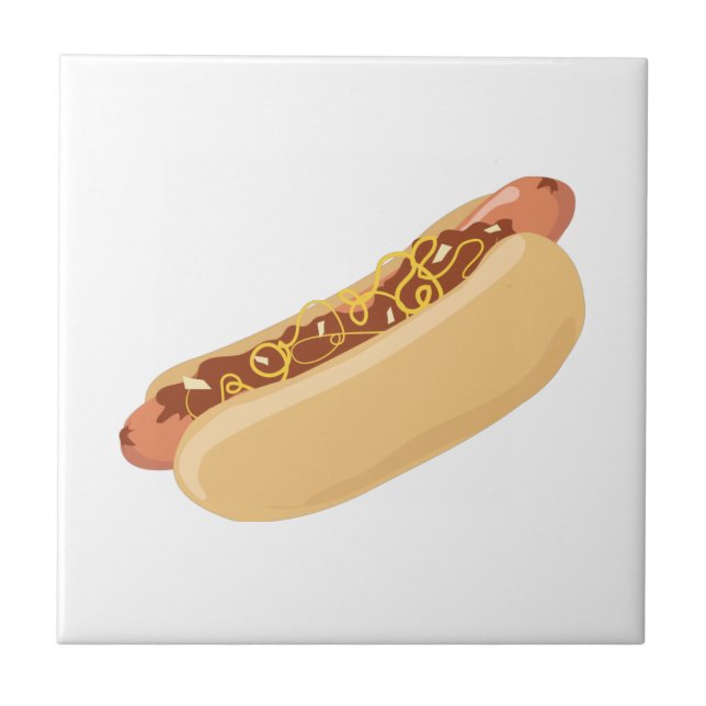 Hot Dogs Ceramic Tile (Front)