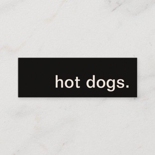 hot dogs loyalty punch card