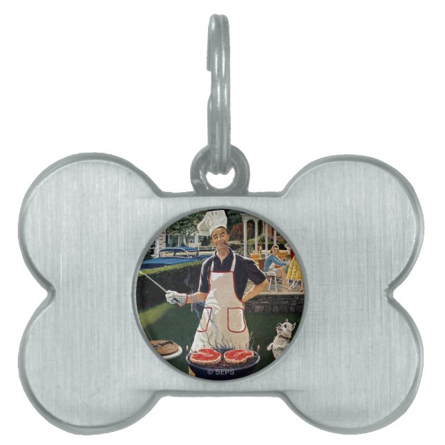 Hot Dogs Pet Name Tag (Front)