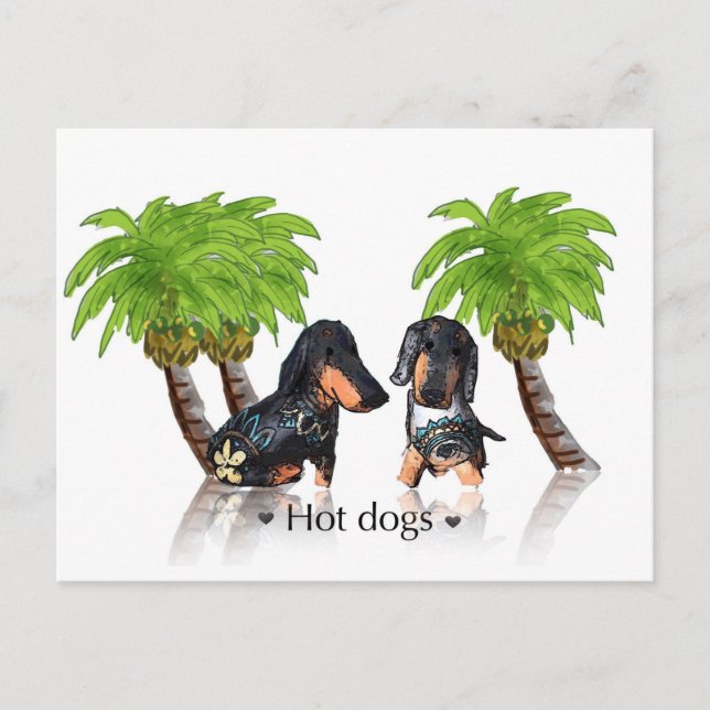 Hot dogs postcard (Front)