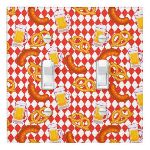 Hot Dogs Pretzels Beer Kitchen Design Switch Plate