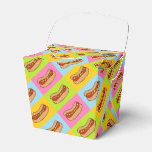 Hot dogs takeout container favor box