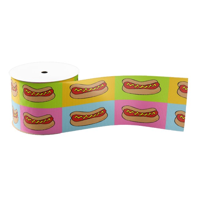 hot dogs tiled ribbon (Spool)